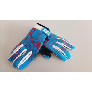 King Kong - Pattern glove blue, Handschuh, L