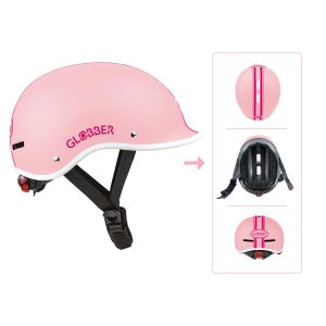 GLOBBER GLOBBER HELM MASTER LIGHTS Gr. XS/S 47-51 pastellrosa