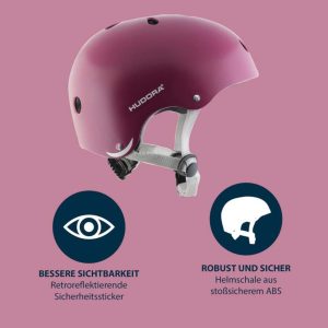 Hudora Hudora Skate Helm Berry S (51-55) - Sicherheit und Komfort