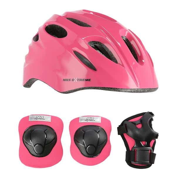 NILS EXTREME Set Helm für mit Schutzausrüstung Nils Extreme MTW01+H210