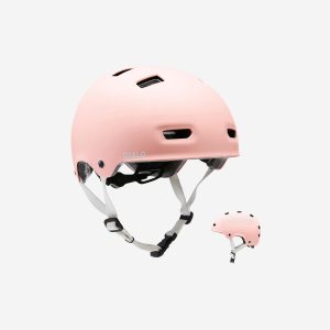 OXELO Skaterhelm Inliner Skateboard Scooter - MF500 rosa