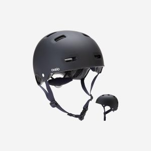 OXELO Skaterhelm für Inliner Skateboard Scooter - MF 500 schwarz/blau