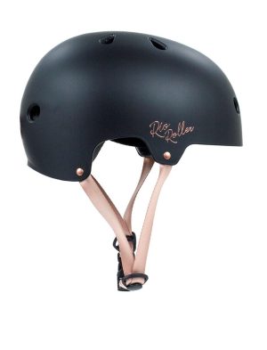 Rio Roller Rio Roller Rose Skate Helm - L/XL - Black - Rose Gold