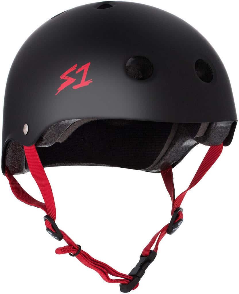S-ONE S-ONE Lifer Helm Schwarz Matt Rote Träger L