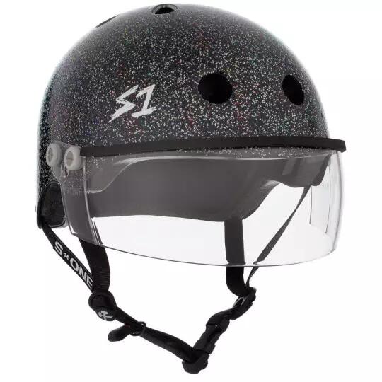S-ONE S-ONE Lifer Visor Black Gloss Glitter S Helm
