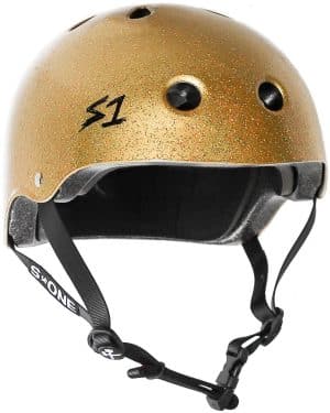 S-ONE Schutz | S-One Lifer Gold Glanz Glitzer Helm | Größe M | S-Eins
