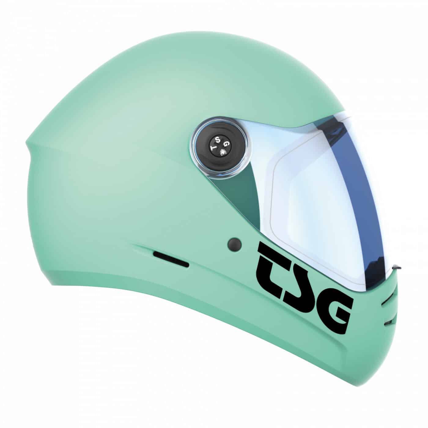 TSG TSG Pass 2.0 Helm (+Visier) S Mint Satin