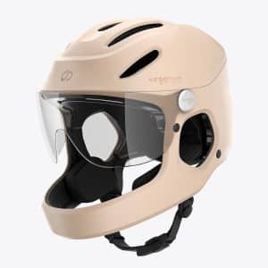 VIRGOMOVE Virgo Integral Champagner - Integralhelm Urban mit Visier und Rücklicht