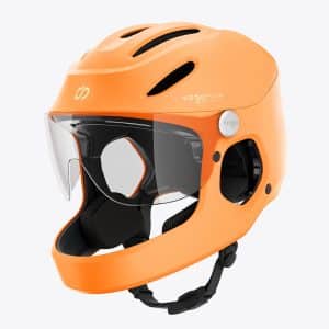 VIRGOMOVE Virgo Integral Orange - Integralhelm Urban mit Visier und Rücklicht